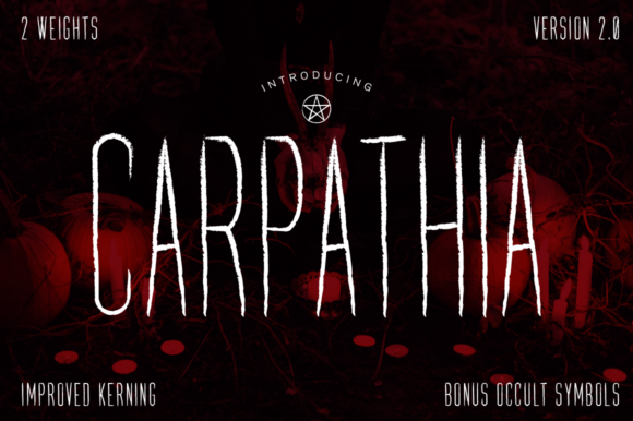 Carpathia: A Spooky Script Font for Crafters and Product Creators