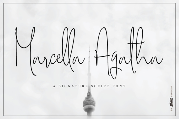 Marcella Agatha: A Script Font for Editorial Elegance