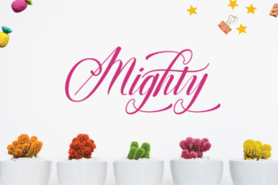 Mighty Script Typeface for Editorial Design