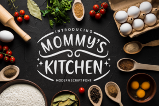 Mommy s Kitchen: A Script Font with Heart