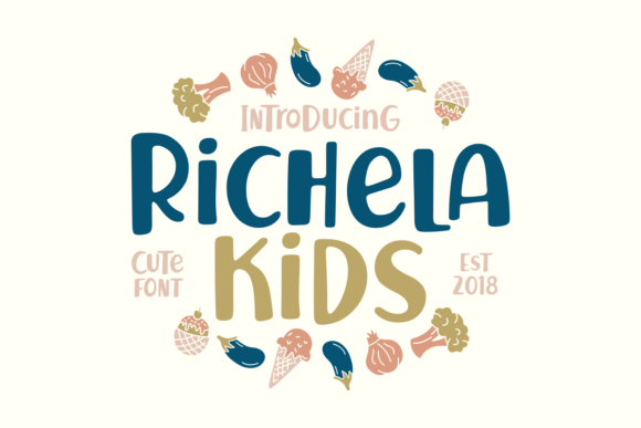 Richela Kids: A Playful Script Font for Editorial Design