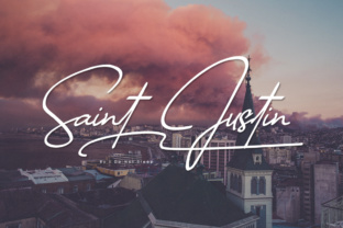 Saint Justin: A Script Font with Class and Character